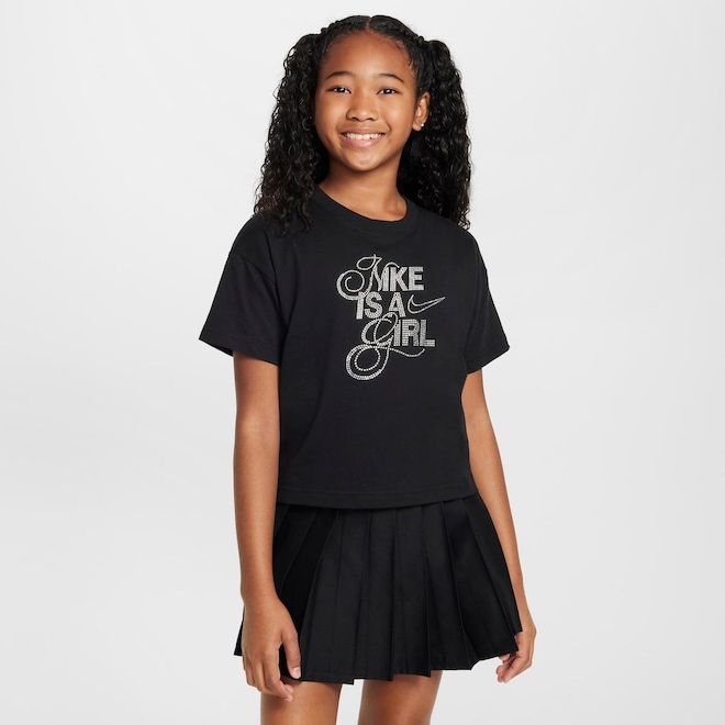 Camiseta Nike Sportswear Adapt 1 - Infantil - Foto 1