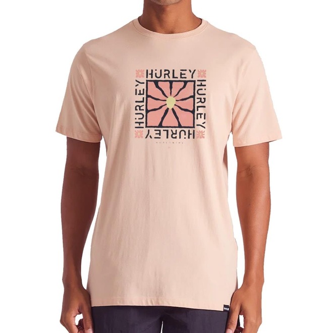 Camiseta Hurley Silk Flower - Masculina - Foto 1