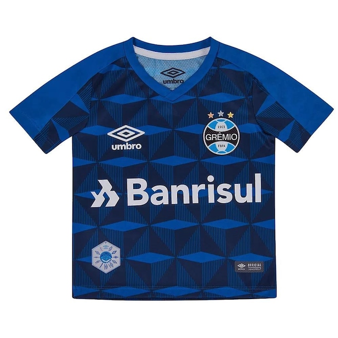 Kit Umbro do Grêmio Oficial 3 2019 Infantil - Foto 1