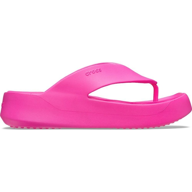 Chinelo Crocs Getaway Plataform Flip Pink - Feminino - Foto 1