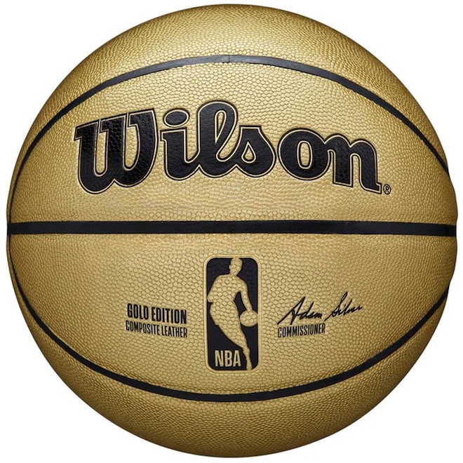 Bola de Basquete Wilson Nba Alliance Autograph Gold Edition - Foto 1