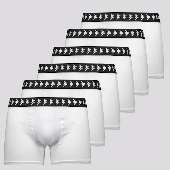 Kit 6 Cuecas Boxer Kappa Levinne Adulto - Foto 1