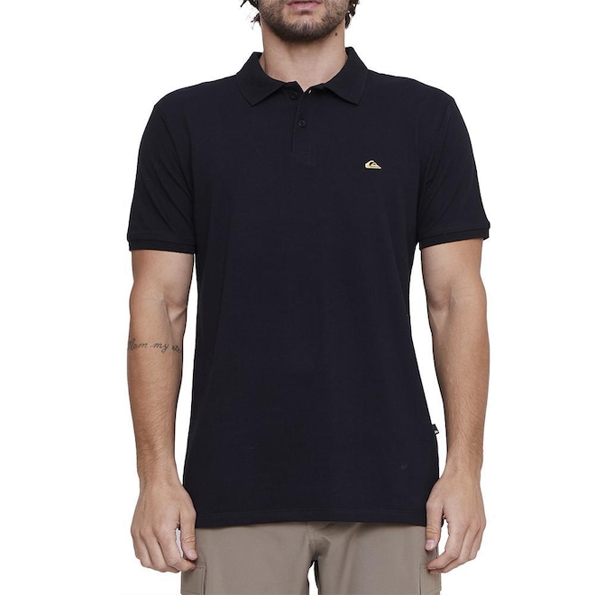 Camisa Polo Quiksilver Embroidery Piquet - Masculina - Foto 1