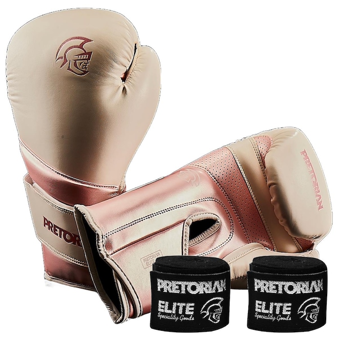Kit Luva de Boxe e Muay Thai Elite Pretorian - Foto 1