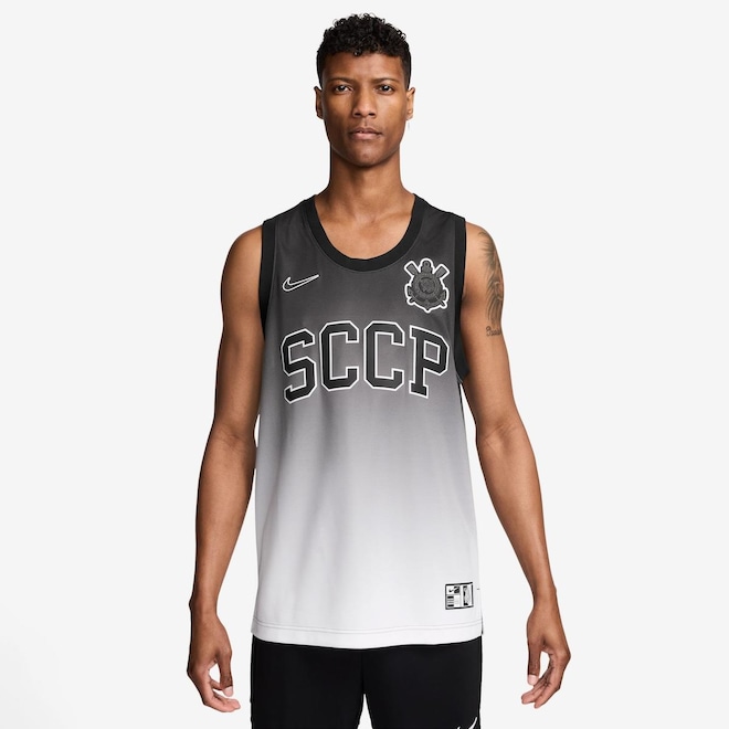 Camiseta Regata Nike Corinthians DNA - Masculina - Foto 1