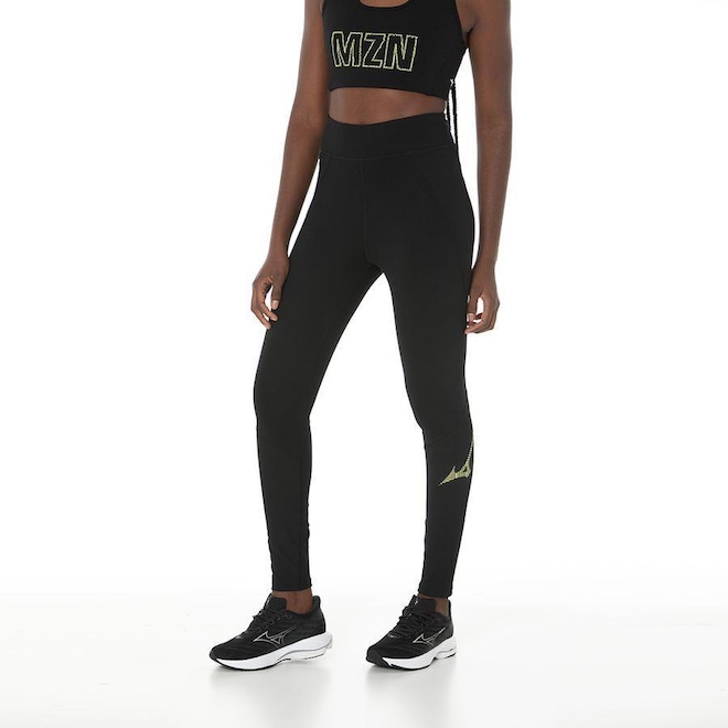 Calça Legging Mizuno Run Easy - Feminina - Foto 1