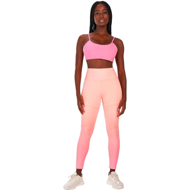 Calça Legging Alto Giro Degrade Feminina - Foto 1