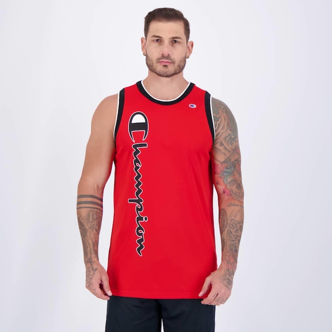 Camiseta Regata Champion Script Street - Masculina - Foto 1