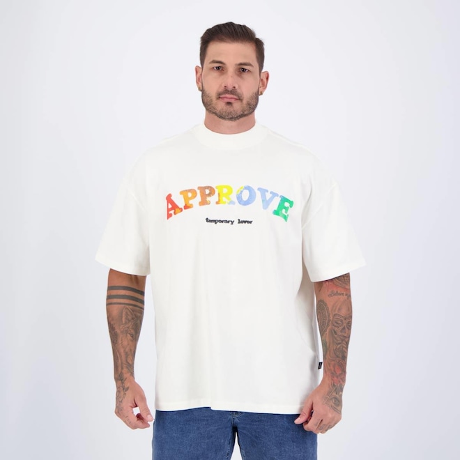 Camiseta Approve New Rainbow Off White - Foto 1