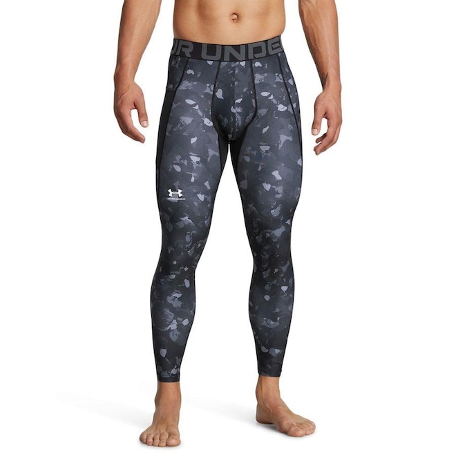 Calça Legging Under Armour Heatgear Printed - Masculina - Foto 1