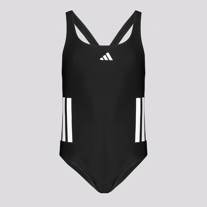 Maiô adidas 3 Listras - Infantil - Foto 1