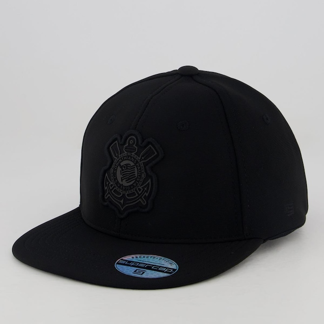 Boné Aba Reta Supercap Corinthians Americano - strapback - Adulto - Foto 1