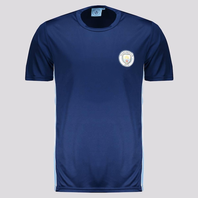 Camisa Manchester City Dry Fit Marinho e Azul - Foto 1