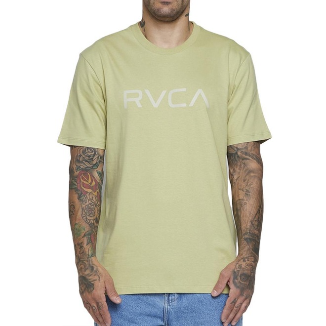 Camiseta Rvca Big Rvca Colors Sm25 Masculina Verde Claro - Foto 1