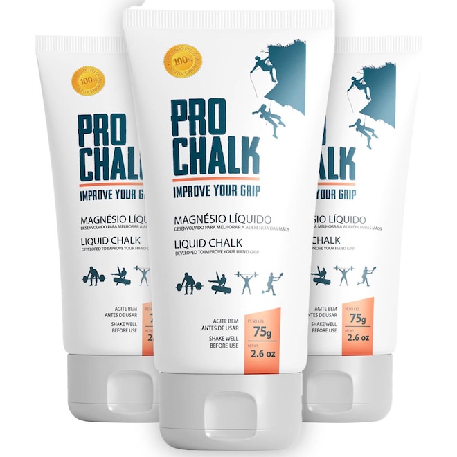 Magnesio Liquido Pro Chalk Liquid Chalk Tubo 75G - 3 Unidades - Foto 1