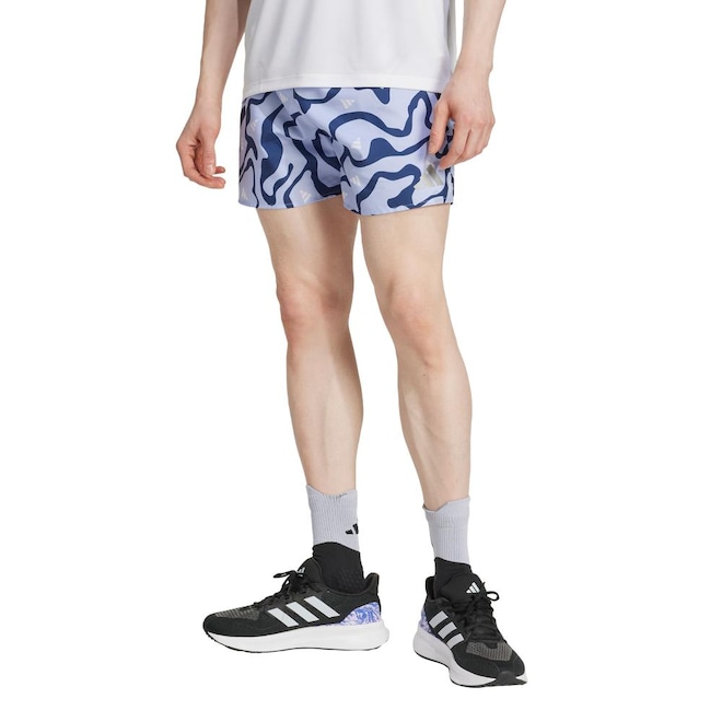 Short adidas Run It Brand Love - Masculino - Foto 1