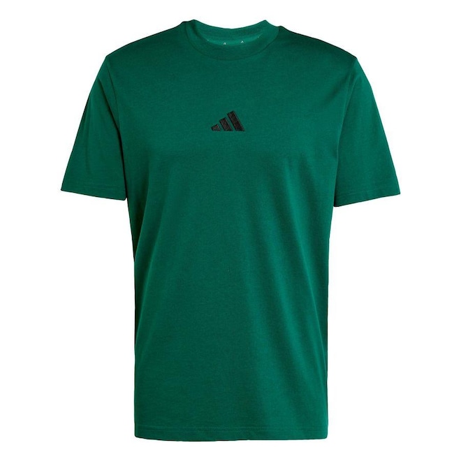 Camiseta adidas Malha Simples Essentials Small Logo - Masculina - Foto 1