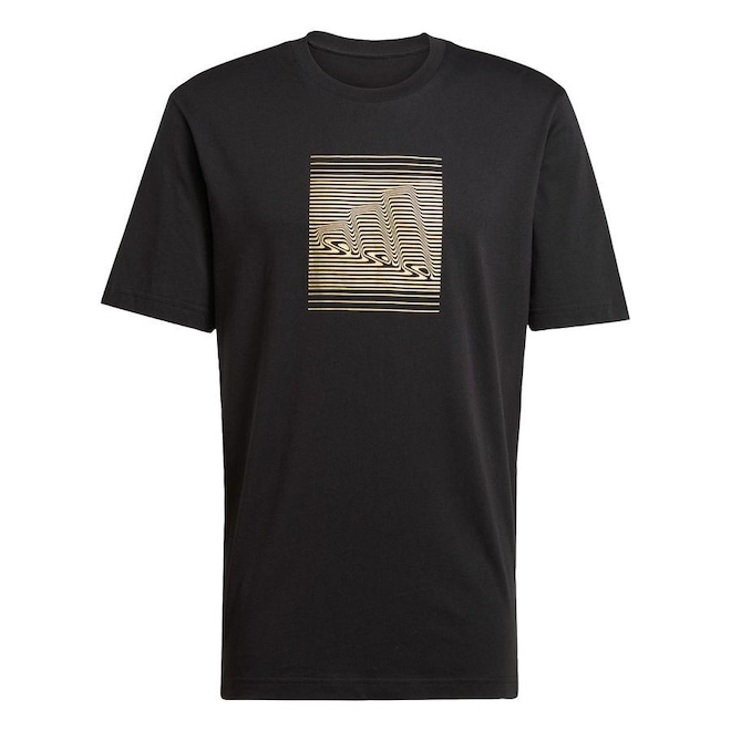 Camiseta adidas Estampada Tech Metallic - Masculina - Foto 1