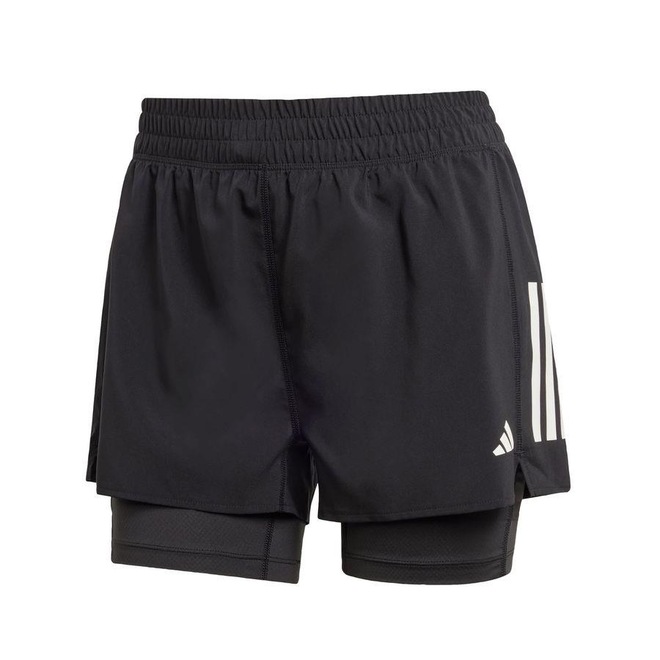 Shorts adidas 2 Em 1 Own The Run Climacool - Feminina - Foto 1