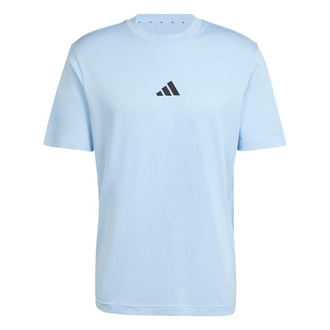Camiseta adidas Malha Simples Essentials Small Logo - Masculina - Foto 1