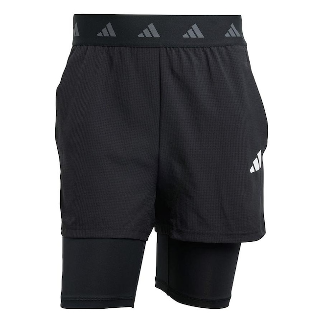 Shorts adidas 2 Em 1 Gym+ - Masculina - Foto 1