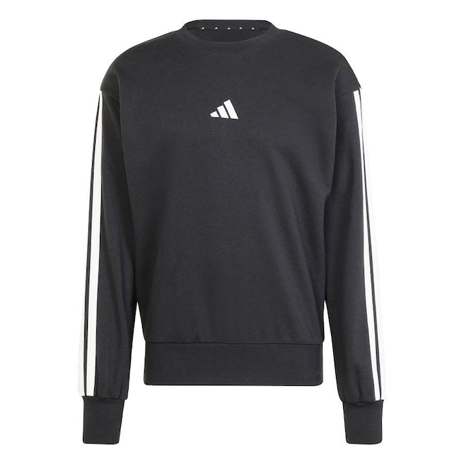 Blusão de Moletinho adidas Essentials Três Listras - Masculino - Foto 1