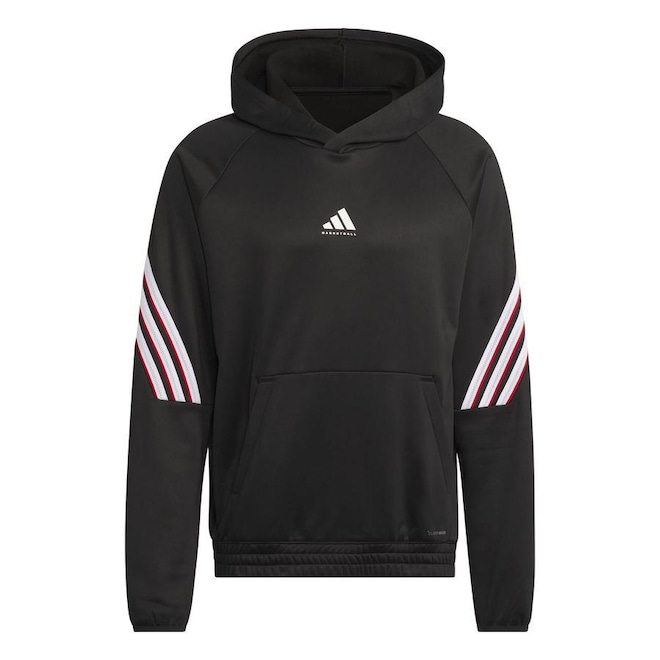 Blusão adidas Capuz Fleece Foundation Select - Masculina - Foto 1
