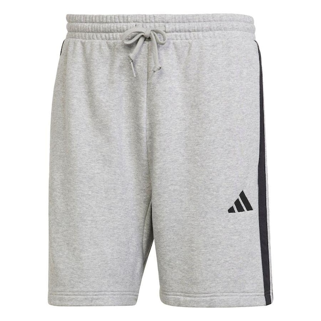 Short Moletinho adidas Essentials Três Listras - Masculino - Foto 1