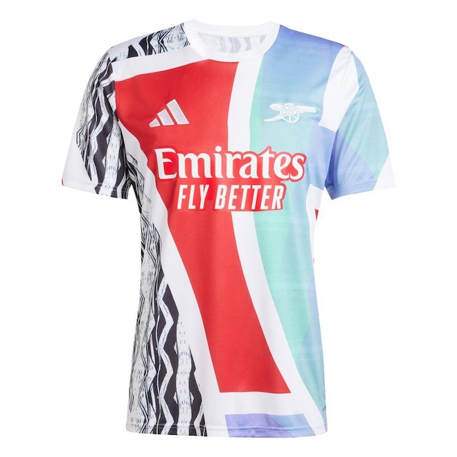 Camisa Arsenal 24/25 adidas Pré-Jogo - Masculina - Foto 1