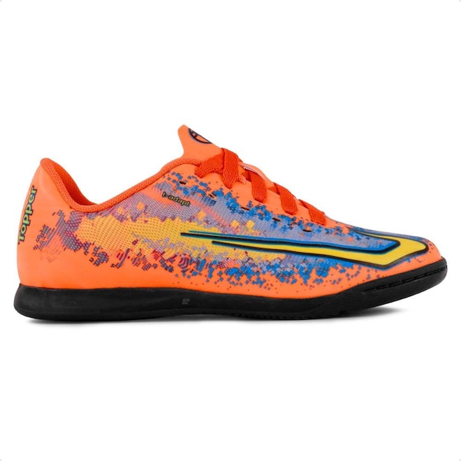 Chuteira Futsal Topper Strike 6 Infantil - Foto 1