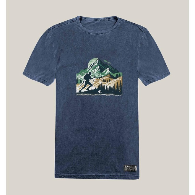 Camiseta Wss Estonada Algodão Prime Mountain Summit - Masculina - Foto 1