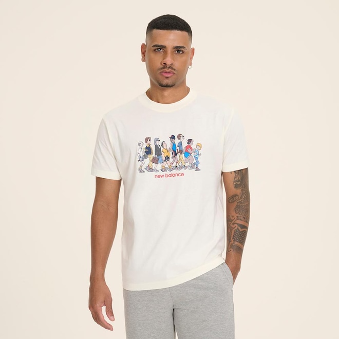 Camiseta New Balance Archive Walk - Masculina - Foto 1