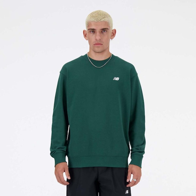 Blusão sem Capuz New Balance Small Logo - Masculino - Foto 1