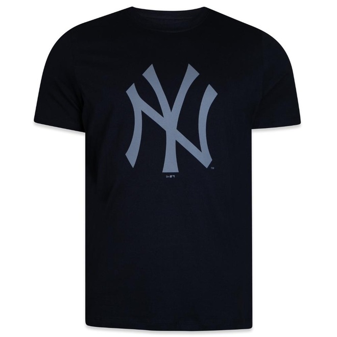 Camiseta New Era New York Yankees Big Logo Preto - Masculina - Foto 1