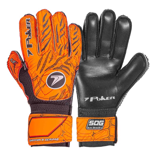 Luvas de Goleiro Poker Champion 8 Semi Profissional - Adulto - Foto 1
