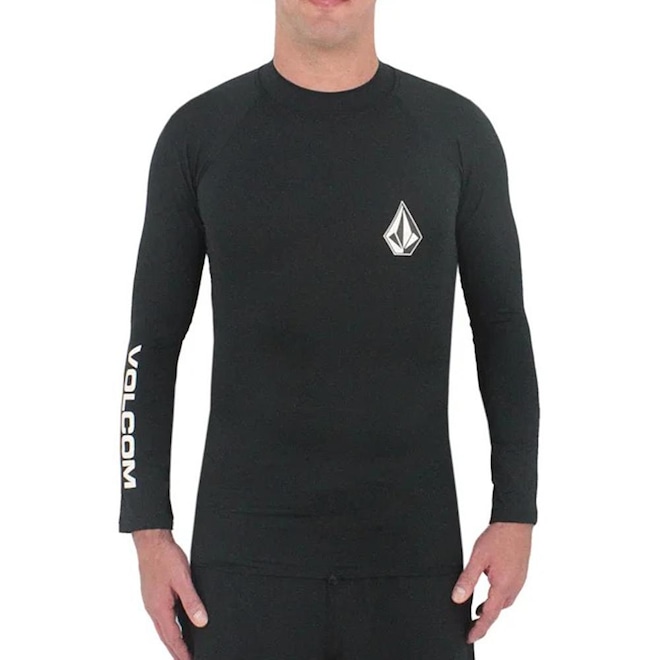 Camisa Lycra Volcom Manga Longa Lido Solid SM25 - Masculina - Foto 1