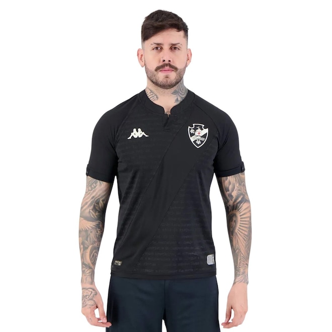 Camisa Kappa Vasco III 2024/25 - Masculina - Foto 1