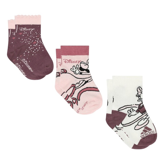 Meia Adidas Cano Alto Disney - Infantil - 3 Pares - Foto 1