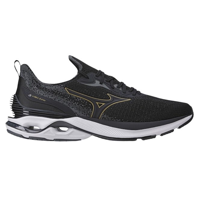 Tênis Mizuno Mirai 6 Corrida Preto - Masculino - Foto 1