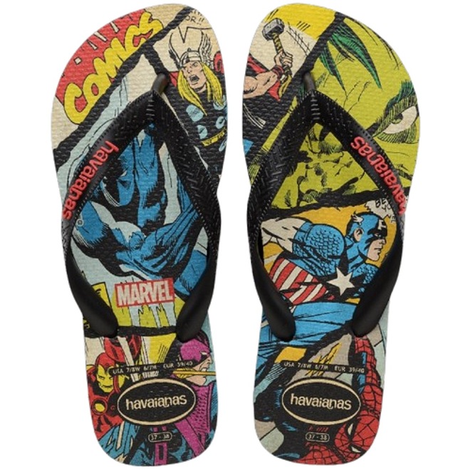 Chinelo Havaianas Top Marvel Classics - Adulto - Foto 1