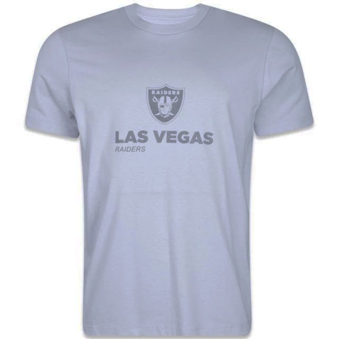 Camiseta New Era Regular NFL Las Vegas Raiders Core Essentials Style - Masculina - Foto 1