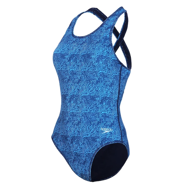 Maiô Speedo Cross Deep Map - Feminino - Foto 1