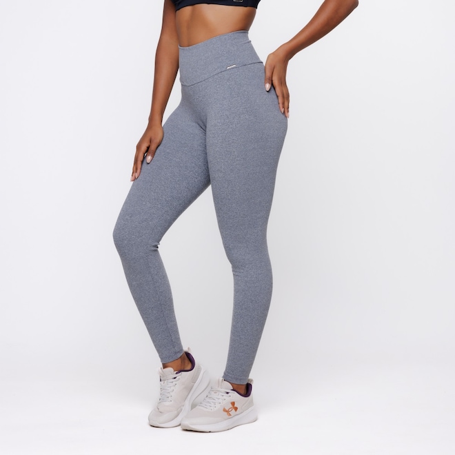 Calça Legging Orbis Fitness Alta Compressão Cintura Alta Feminina - Foto 1