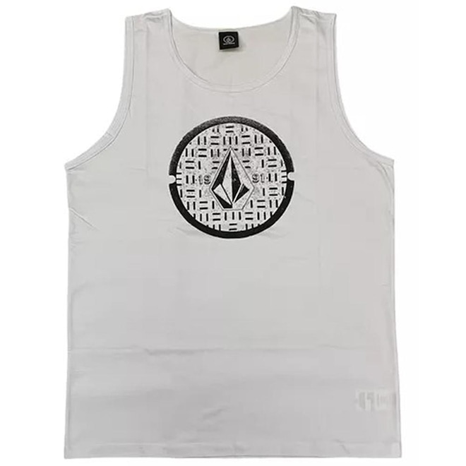 Camiseta Regata Volcom Circle Texture SM25 - Masculina - Foto 1