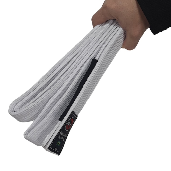 Faixa Jiu Jitsu Naja Extreme Ponta Preta Unissex - Foto 1