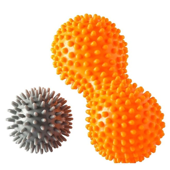 Kit Bola Massagem e Rolinho (Feijão) de Massagem Vollo VP1059 Unissex - Foto 1