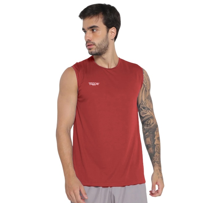 Camiseta Regata Topper Treino Classic - Masculina - Foto 1