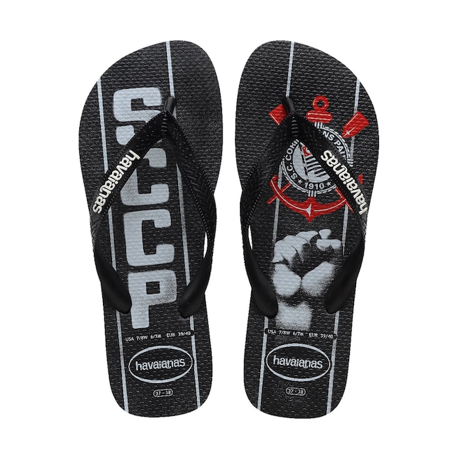 Chinelo Havaianas Corinthians Democracia - Unissex - Foto 1