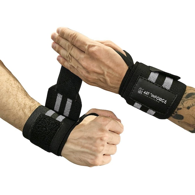 Munhequeira Art In'Force Elástica Larga Treino Funcional Academia E Musculação - Foto 1