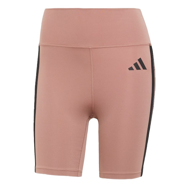 Shorts Legging adidas Optime Essentials Três Listras - Feminina - Foto 1